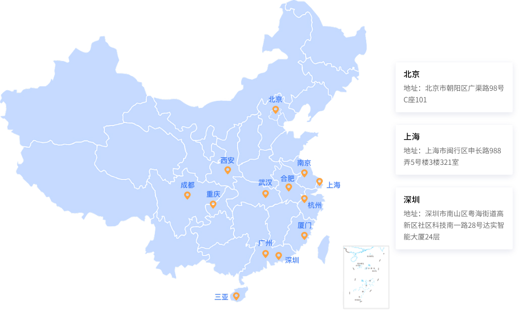 我们的销售、服务、运营网络